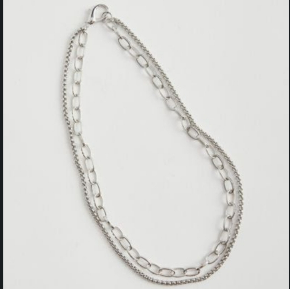 Uo Rocky Layered Chain Necklace - Picture 1 of 1